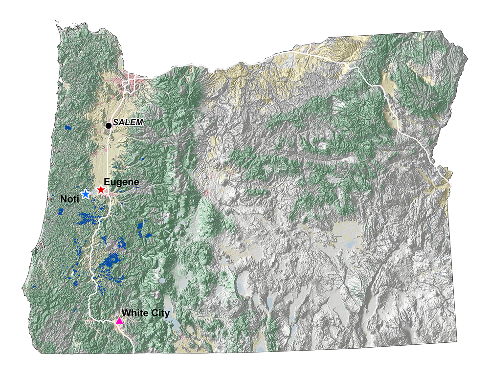 Oregon Locations/Land Holdings